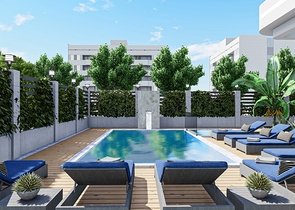 1+1 Wohnung in einem neuen Komplex im Zentrum von Alanya