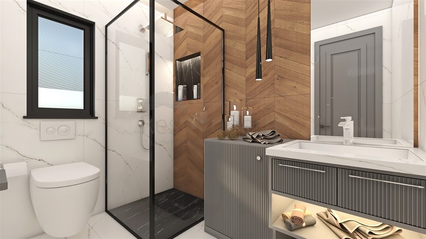 Komplex 150 m vom Meer entfernt im Stadtteil Kestel