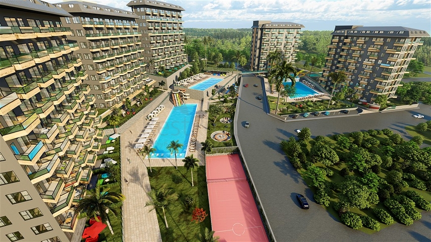 Wohnungen vom Eigentümer in einem schicken Komplex im Stadtteil Avsallar