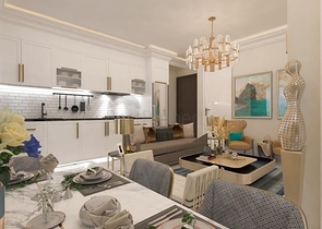 Zweizimmerwohnung im Zentrum von Alanya, nur 200m zum Meer