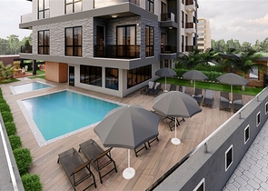 Zweizimmerwohnung im Zentrum von Alanya, nur 200m zum Meer