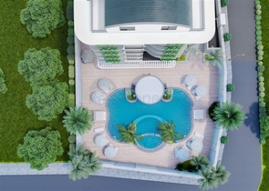 Wohnungen mit Geräten in einem neuen Projekt im Zentrum von Gazipasi