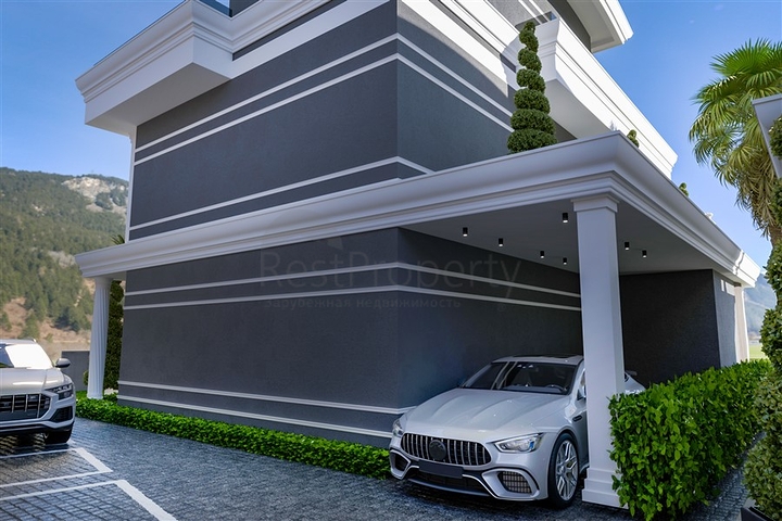 Ein geschlossener Komplex von Villen mit der Möglichkeit, die türkische Staatsbürgerschaft zu erhalten