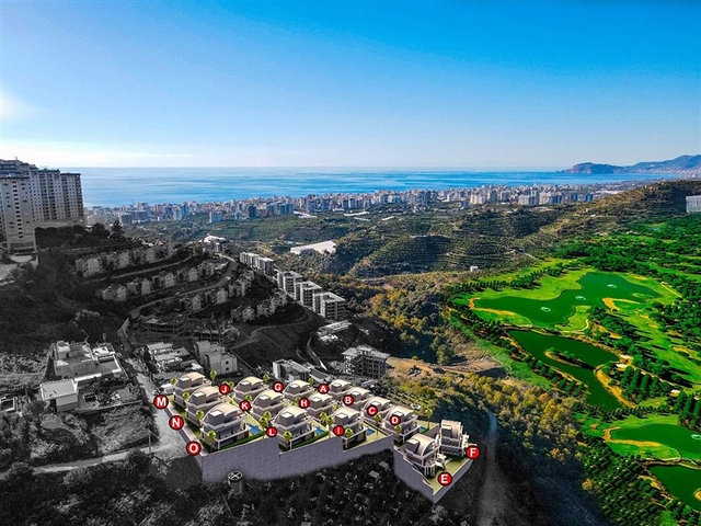 Ein geschlossener Komplex von Villen mit der Möglichkeit, die türkische Staatsbürgerschaft zu erhalten