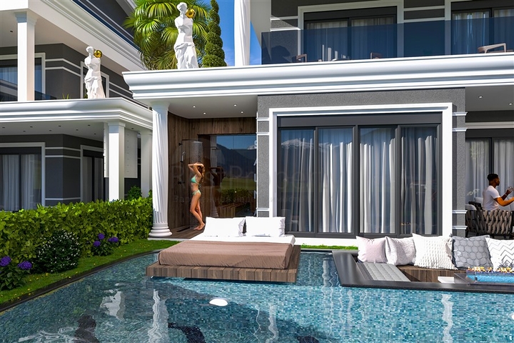 Ein geschlossener Komplex von Villen mit der Möglichkeit, die türkische Staatsbürgerschaft zu erhalten