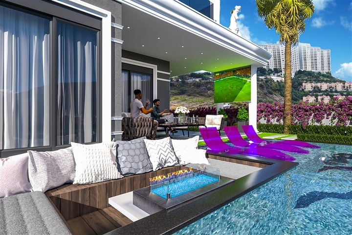 Ein geschlossener Komplex von Villen mit der Möglichkeit, die türkische Staatsbürgerschaft zu erhalten