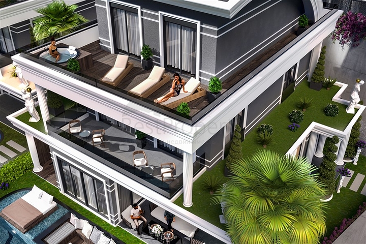 Ein geschlossener Komplex von Villen mit der Möglichkeit, die türkische Staatsbürgerschaft zu erhalten