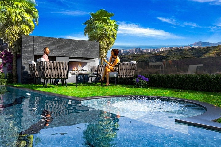 Ein geschlossener Komplex von Villen mit der Möglichkeit, die türkische Staatsbürgerschaft zu erhalten