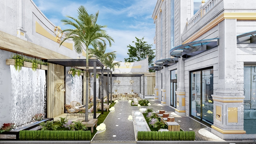 1+1 Wohnung in einer neuen Wohnanlage im Bezirk Mahmutlar