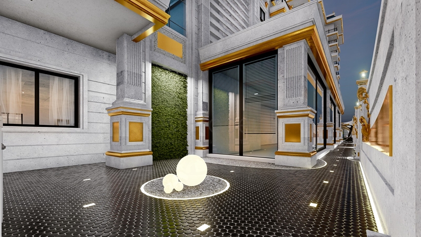 1+1 Wohnung in einer neuen Wohnanlage im Bezirk Mahmutlar