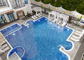 1+1 Wohnung in einer neuen Wohnanlage im Bezirk Mahmutlar