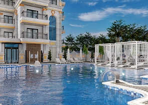 1+1 Wohnung in einer neuen Wohnanlage im Bezirk Mahmutlar