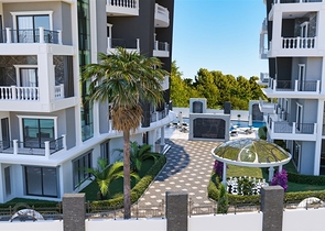 Zweizimmerwohnung im neuen Komplex von Alanya