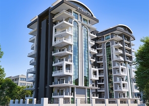 Zweizimmerwohnung im neuen Komplex von Alanya