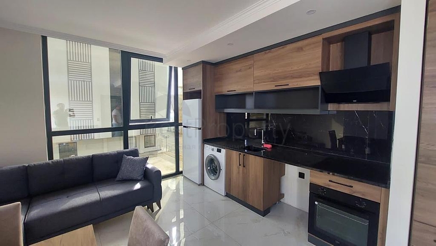 Möblierte 2+1-Wohnung in einem neuen Komplex im Stadtteil Oba