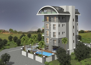 1+1 Wohnung im Baukomplex