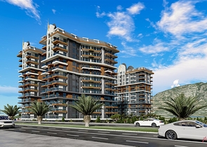 1+1 Wohnung an der ersten Küste in Mahmutlar