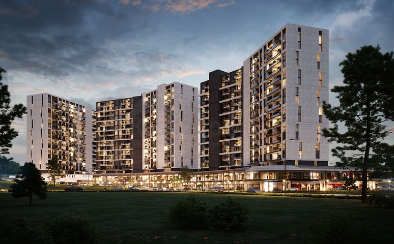 Investitionsprojekt in der Bauphase im Stadtteil Maltepe