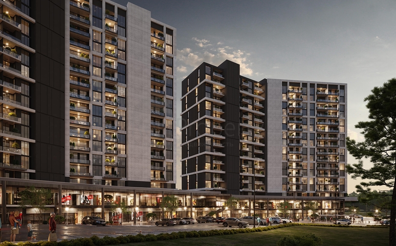 Investitionsprojekt in der Bauphase im Stadtteil Maltepe