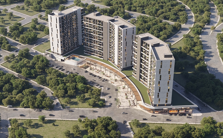 Investitionsprojekt in der Bauphase im Stadtteil Maltepe