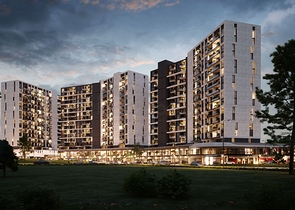 Investitionsprojekt in der Bauphase im Stadtteil Maltepe