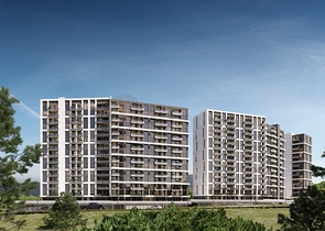 Investitionsprojekt in der Bauphase im Stadtteil Maltepe