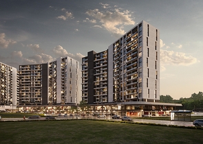 Investitionsprojekt in der Bauphase im Stadtteil Maltepe