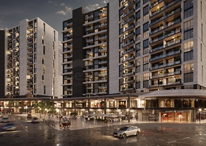 Investitionsprojekt in der Bauphase im Stadtteil Maltepe