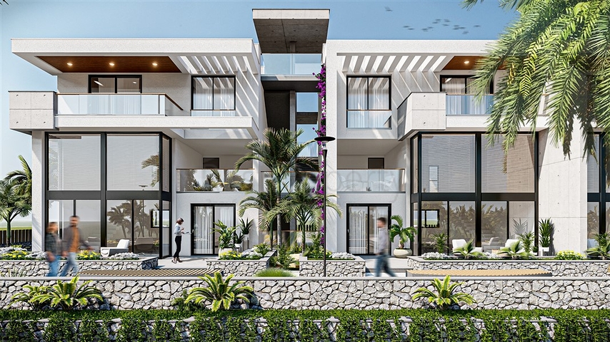 250 Wohnungen und Lofts zum Meer in der malerischen Gegend von Esentepe