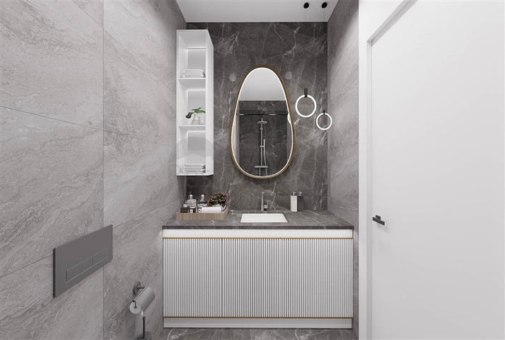 Wohnanlage mit Infrastruktur in unmittelbarer Nähe zum Meer in der Gegend von Tosmur