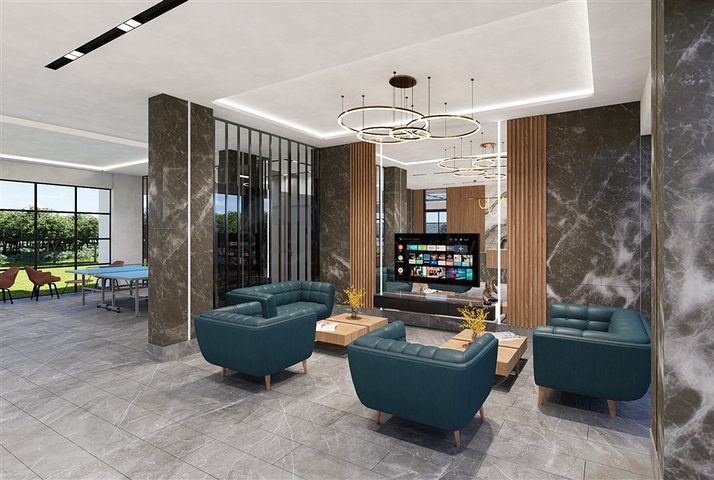 Wohnanlage mit Infrastruktur in unmittelbarer Nähe zum Meer in der Gegend von Tosmur