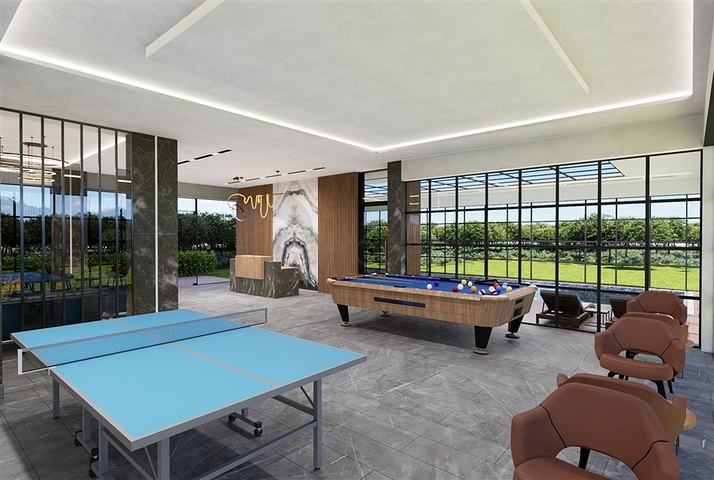 Wohnanlage mit Infrastruktur in unmittelbarer Nähe zum Meer in der Gegend von Tosmur