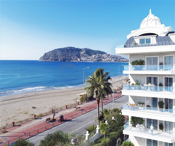 Schickes Penthouse mit Panoramablick auf das Meer im Herzen von Alanya