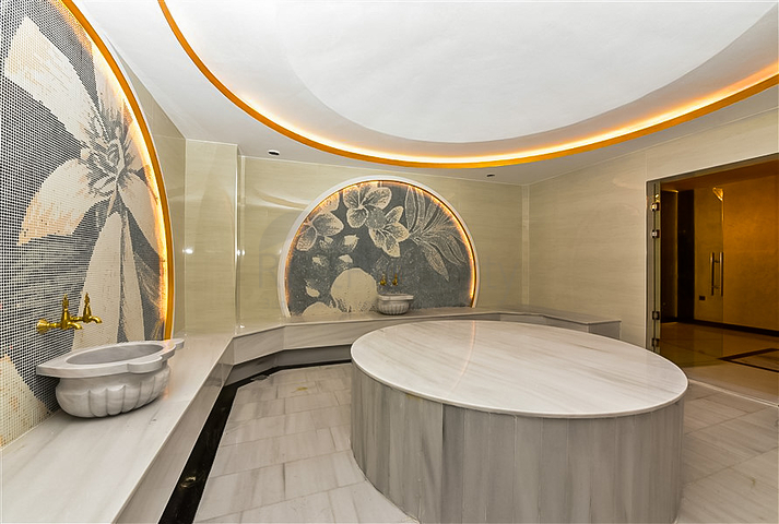 Schickes Penthouse mit Panoramablick auf das Meer im Herzen von Alanya