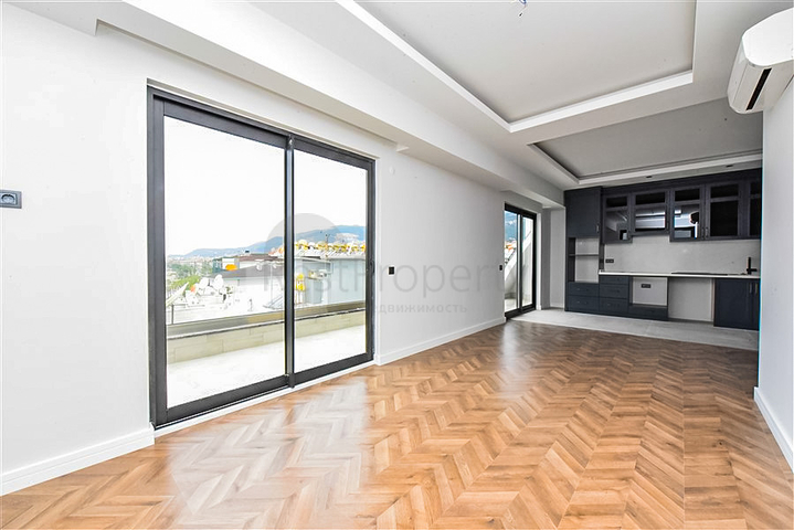 Schickes Penthouse mit Panoramablick auf das Meer im Herzen von Alanya