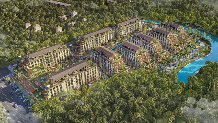 Einzigartiges Projekt des Familienkonzepts in der Nähe des Belgrader Waldes 