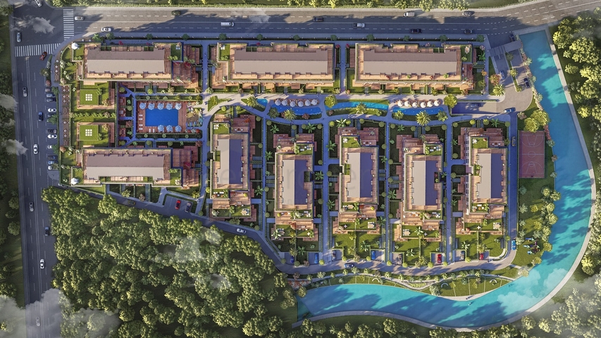 Einzigartiges Projekt des Familienkonzepts in der Nähe des Belgrader Waldes 