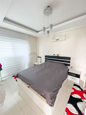 1+1 möblierte Wohnung mit Meerblick im Stadtteil Kestel