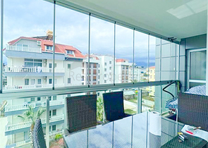 1+1 möblierte Wohnung mit Meerblick im Stadtteil Kestel