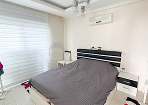 1+1 möblierte Wohnung mit Meerblick im Stadtteil Kestel