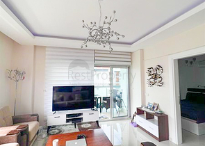 1+1 möblierte Wohnung mit Meerblick im Stadtteil Kestel