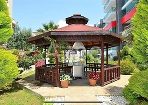 1+1 möblierte Wohnung mit Meerblick im Stadtteil Kestel