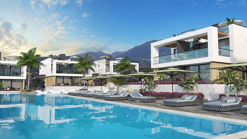 Einzigartiges Projekt von Villen 900 m vom Meer entfernt