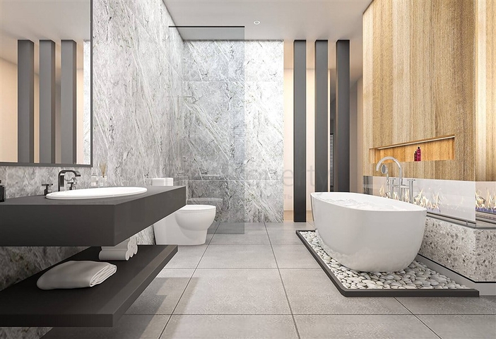 Luxusvillen mit großem Schnitt