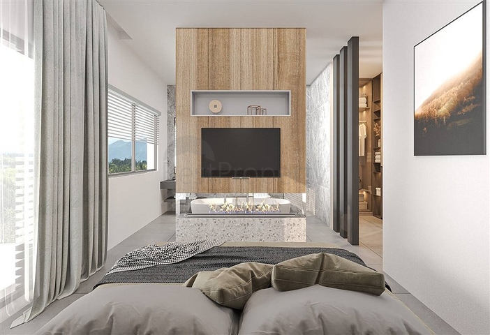 Luxusvillen mit großem Schnitt