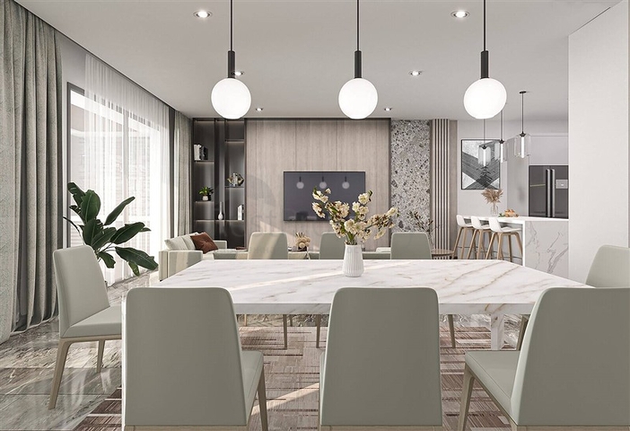 Luxusvillen mit großem Schnitt