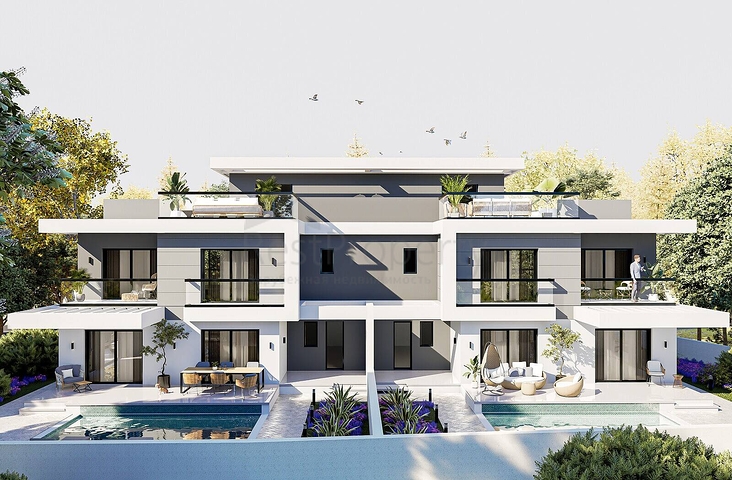 Das Projekt der Premium-Villen in Gehweite zum Meer Das Projekt der Premium-Villen in Gehweite zum Meer