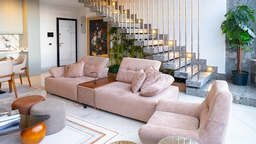 Loft-Wohnung mit exklusivem Design im Stadtteil Mahmutlar