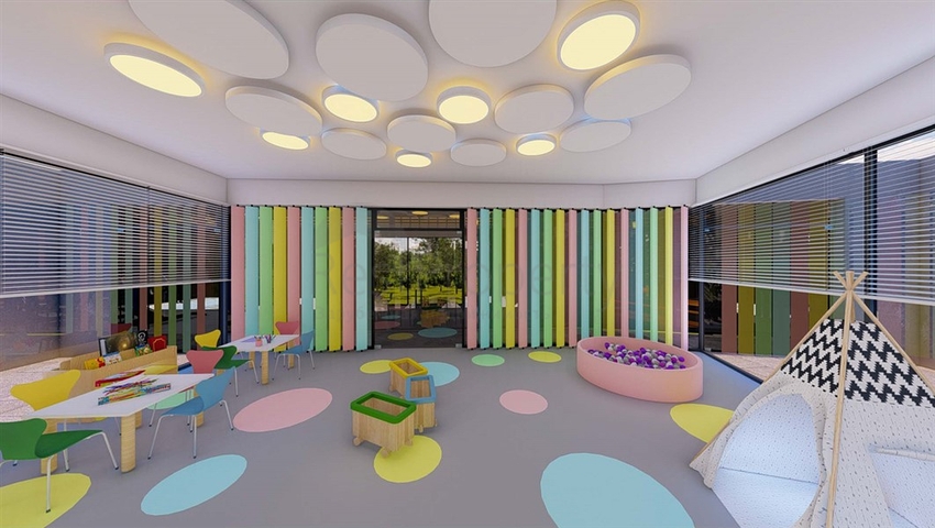 1+1 in einem im Bau befindlichen Hotelkomplex 