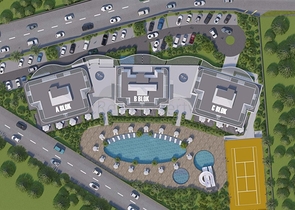 1+1 in einem im Bau befindlichen Hotelkomplex 